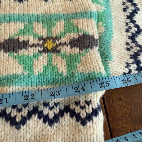American Eagle AE Fairisle Knit Sweater Mock Neck Sz Small Scandi Cozy Oversized - Picture 10 of 12